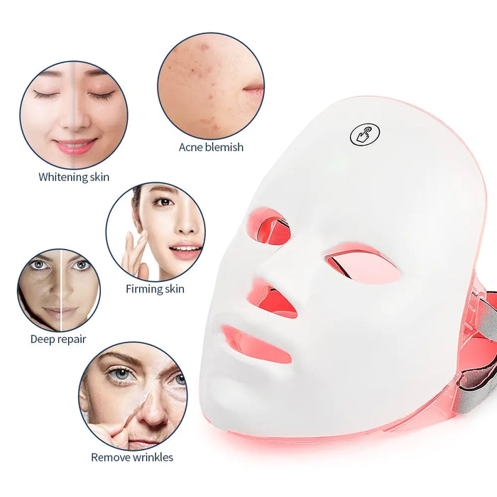 Wireless LED Light Photon Therapy Facial Mask